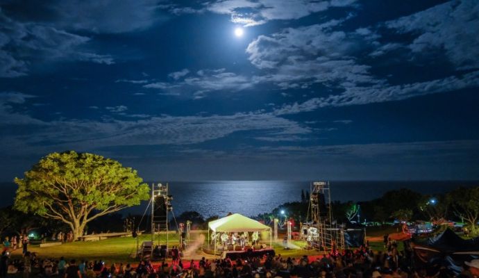 September 2026 Moonlight Sea Concert poster for the East Coast Land Arts Festival at Taitung Torik Visitor Center